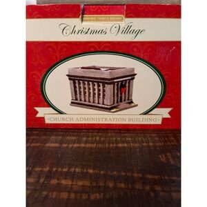 Historic Temple Square Christmas Village Church Administration Building W/ Light